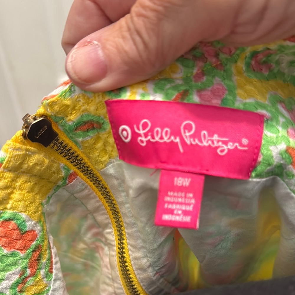 Lilly Pulitzer for Target Tropical Floral Midi Dress - Yellow, orange, and green - Picture 2 of 6